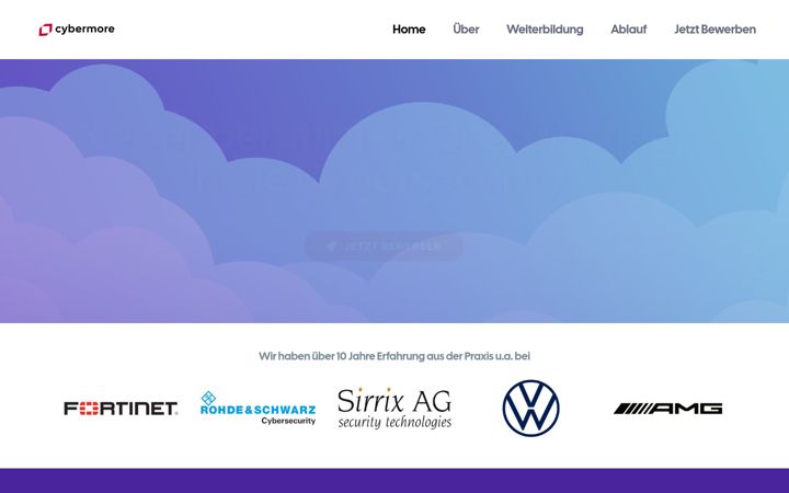 Screenshot of cybermore.de