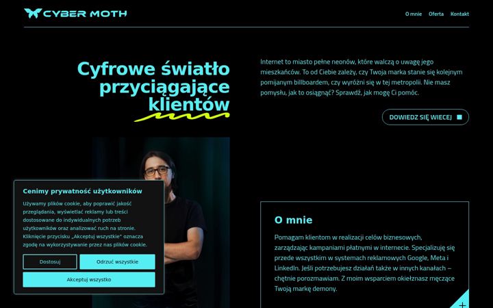 Screenshot of cybermoth.pl