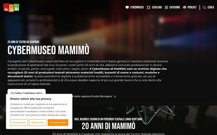 Screenshot of cybermuseo.it