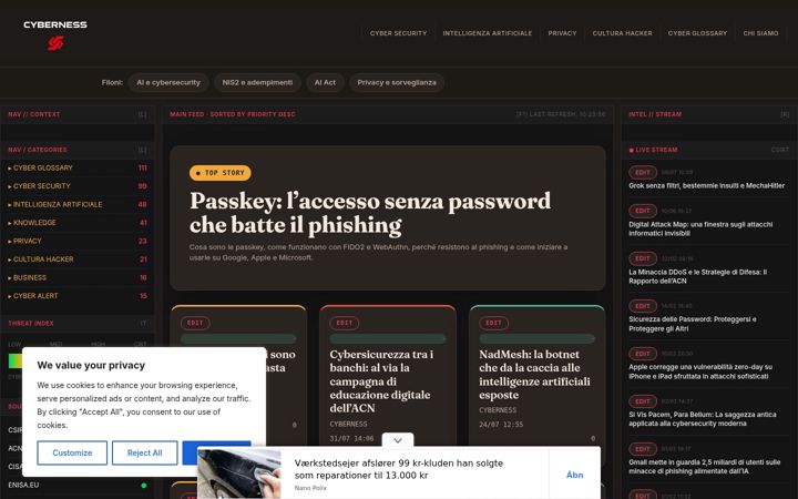 Screenshot of cyberness.it