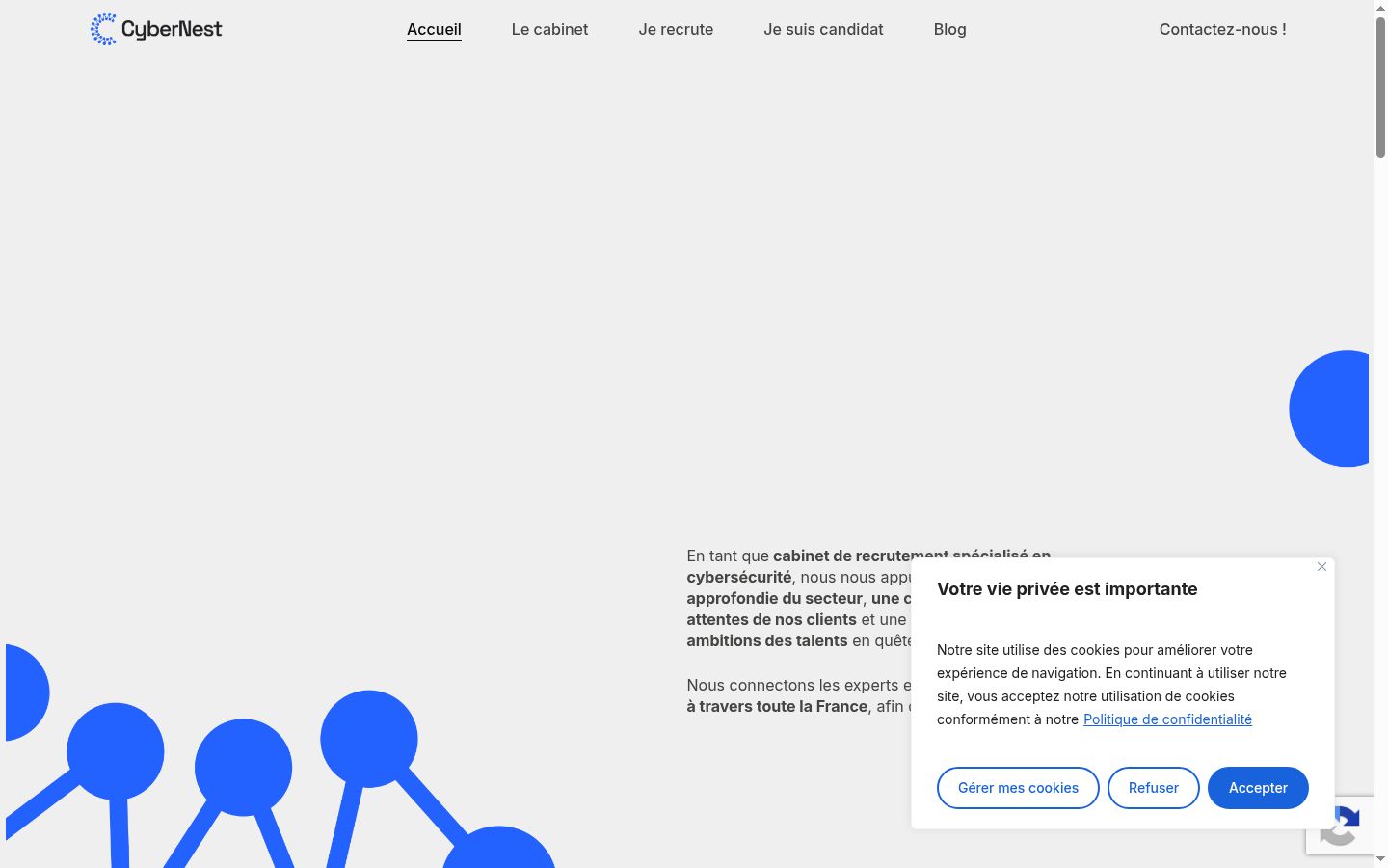 Captura de ecrã do banner de consentimento apresentado antes de qualquer interação