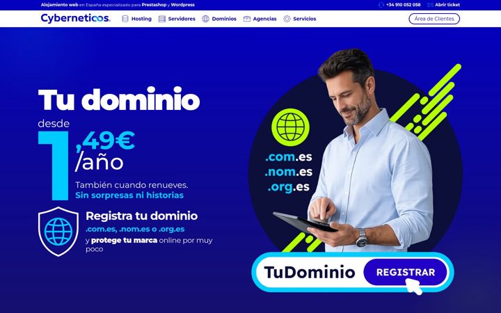 Screenshot of cyberneticos.com
