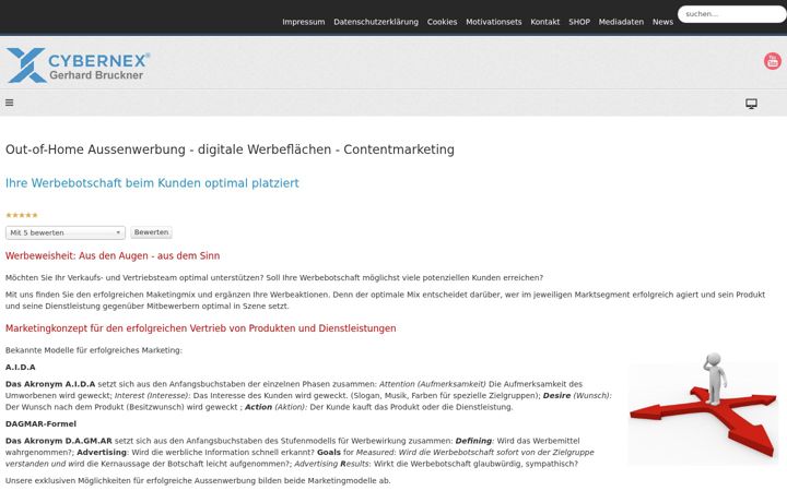 Screenshot of cybernex.de