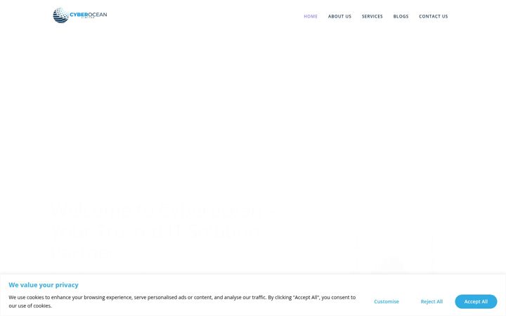 Screenshot of cyberocean.co.uk