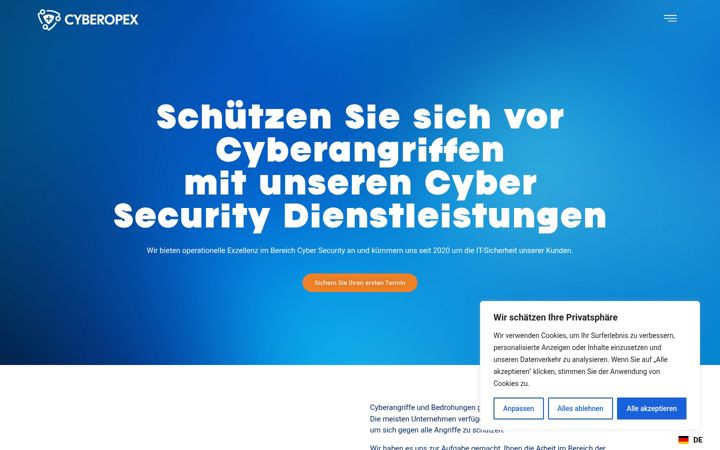 Screenshot of cyberopex.ch