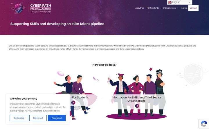 Screenshot of cyberpath.co.uk