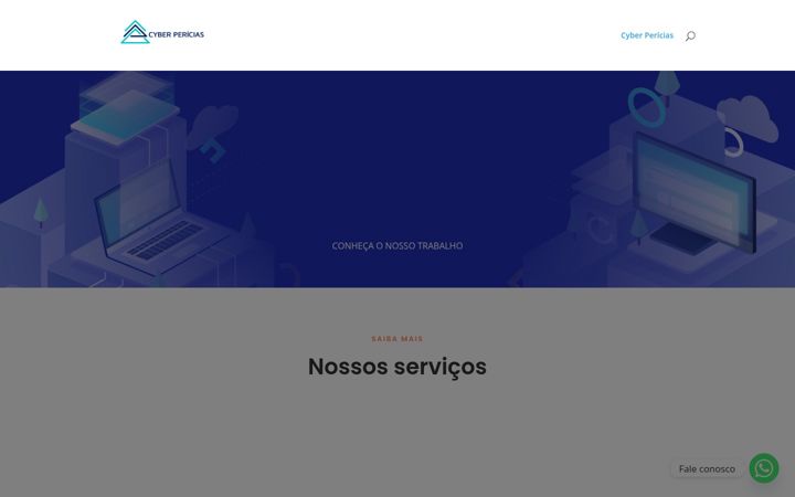 Screenshot of cyberperitos.com.br