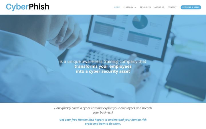 Screenshot του cyberphish.io