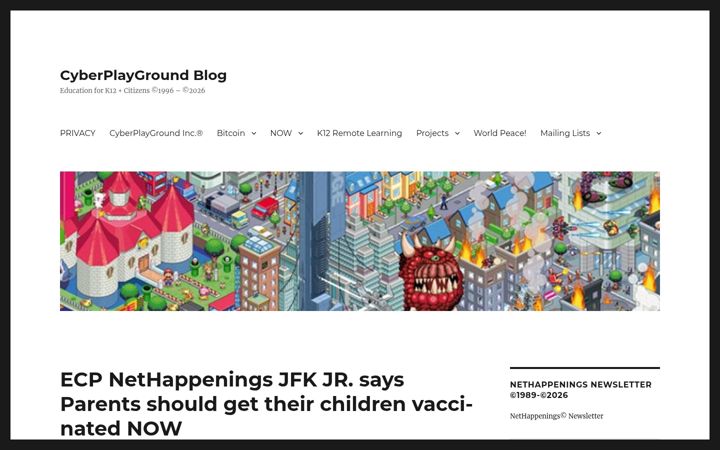 Screenshot of cyberplayground.org