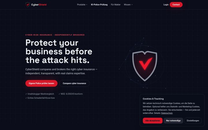 Screenshot of cyberpolicen.com