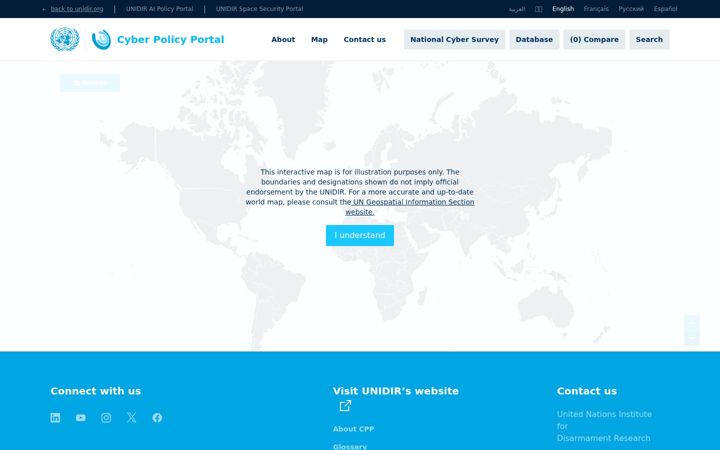 Screenshot of cyberpolicyportal.org