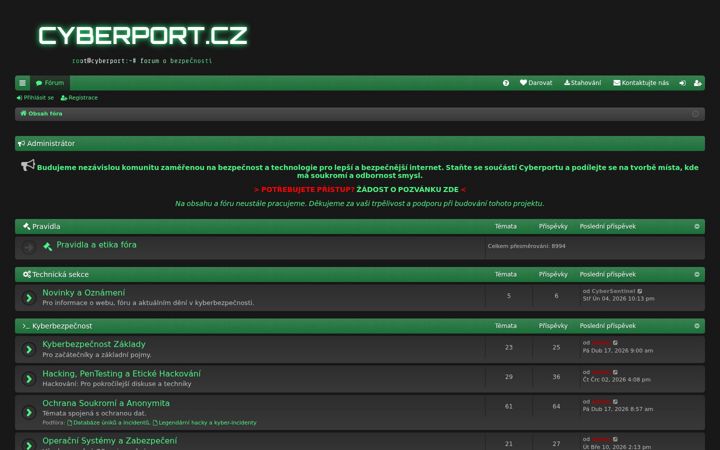 Screenshot stránky cyberport.cz