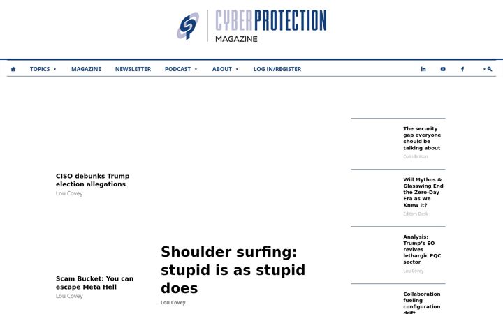 Screenshot of cyberprotection-magazine.com