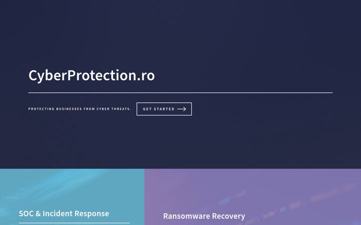 Ekrano kopija cyberprotection.ro