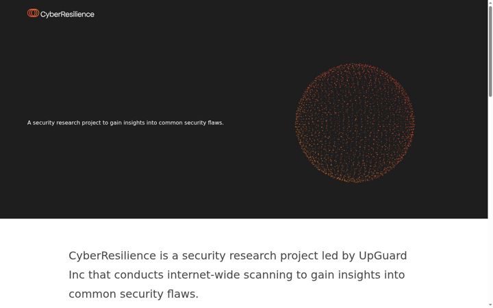Screenshot of cyberresilience.io