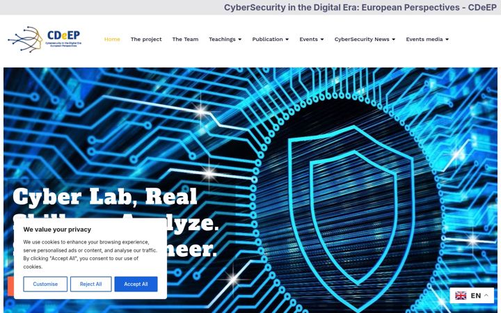 Screenshot of cyberrights.eu