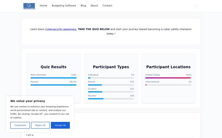 Screenshot of cybersafeworld.org