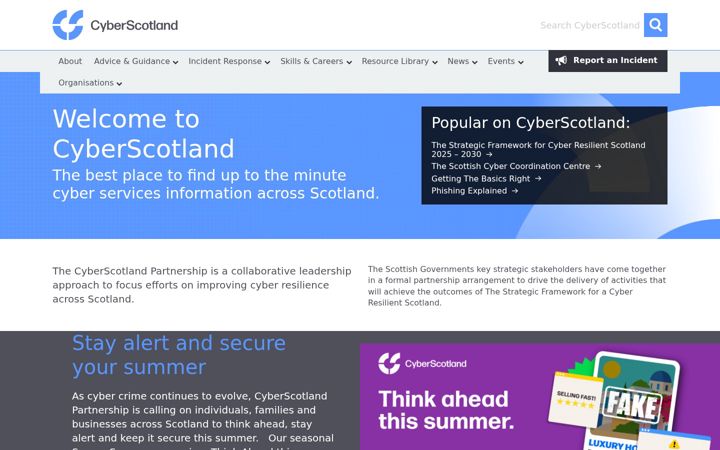 Screenshot of cyberscotland.com
