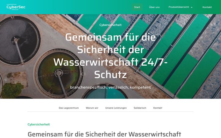 Screenshot of cybersec-wasser.de