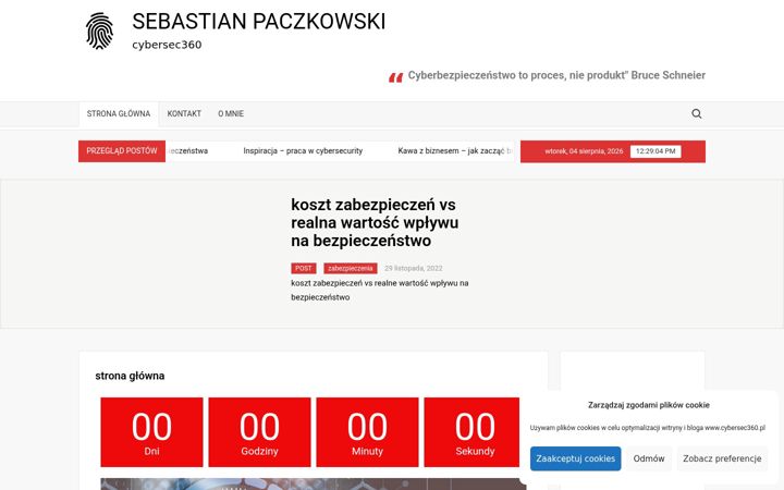 Zrzut ekranu cybersec360.pl