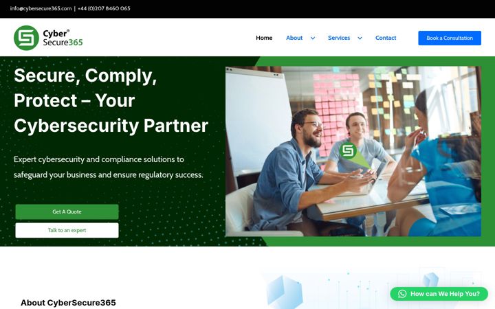 Screenshot of cybersecure365.com