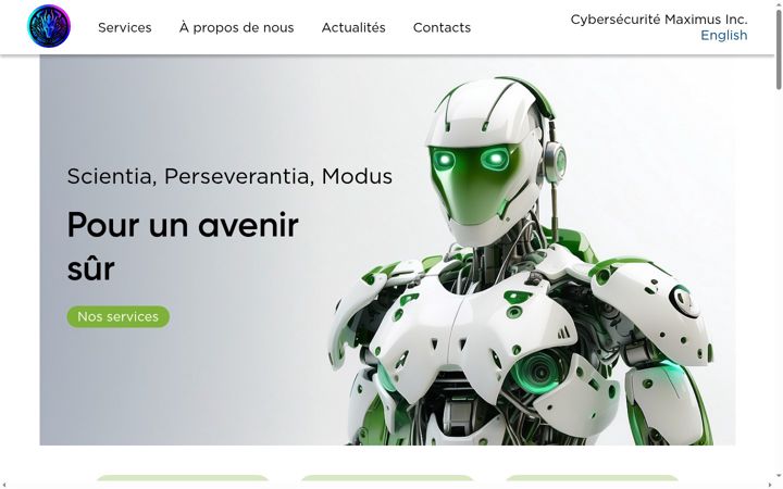 Screenshot of cybersecuritemaximus.com
