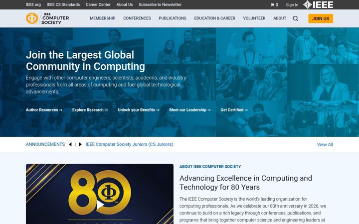 Screenshot of cybersecurity.ieee.org