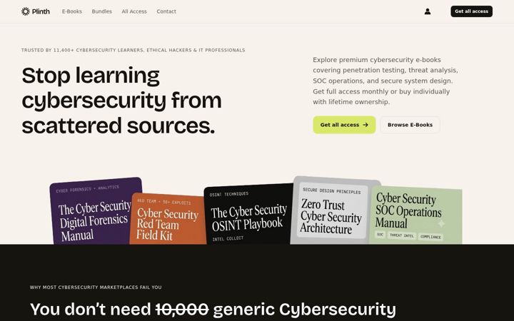 Screenshot of cybersecuritymastery.com