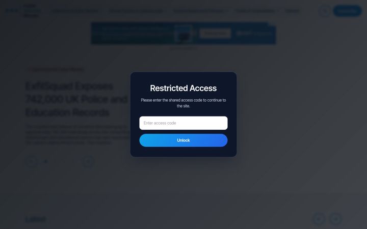 Screenshot of cybersecurityminute.com