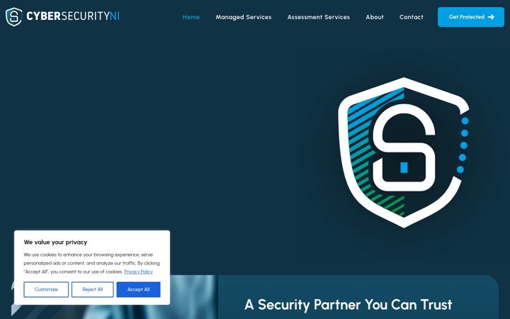 Screenshot of cybersecurityni.com