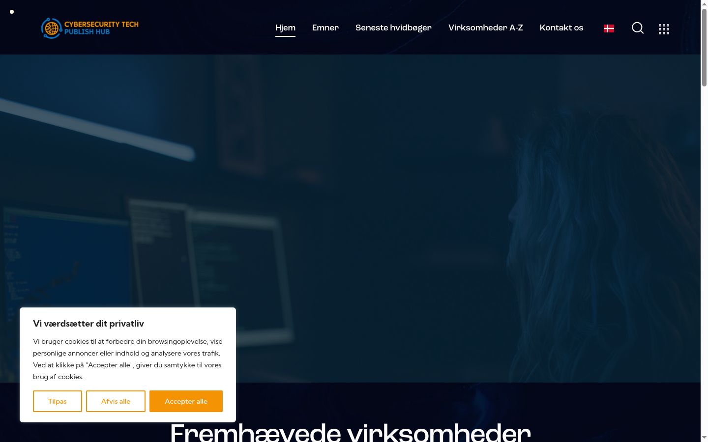 Screenshot tal-banner tal-kunsens muri qabel kwalunkwe interazzjoni