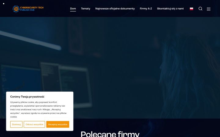 Zrzut ekranu cybersecuritytechpublishhub.pl