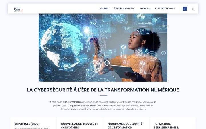 Screenshot of cyberserenit.com