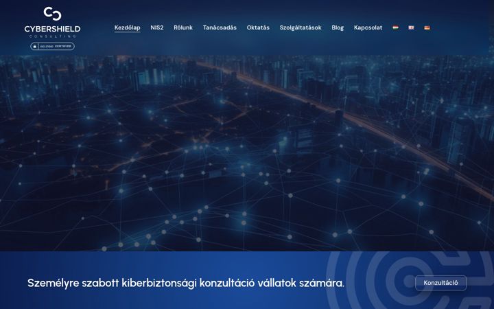 Screenshot of cybershieldconsulting.hu