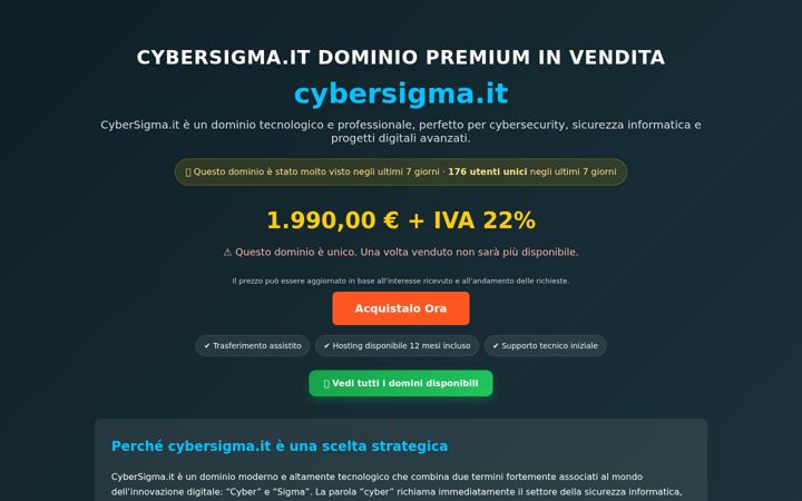 Screenshot of cybersigma.it