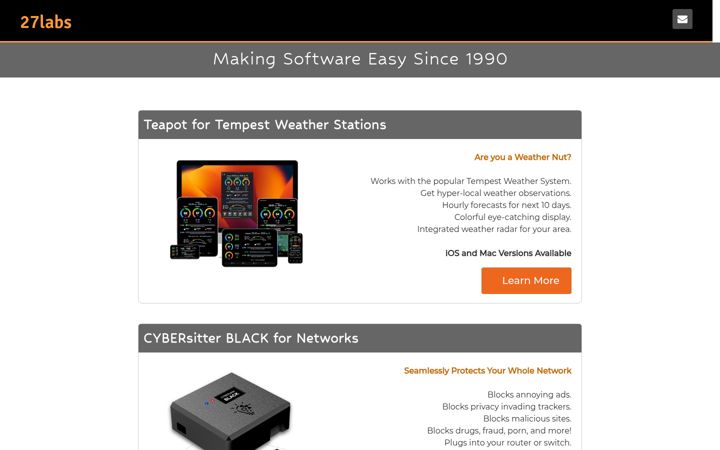 Screenshot of cybersitter.com