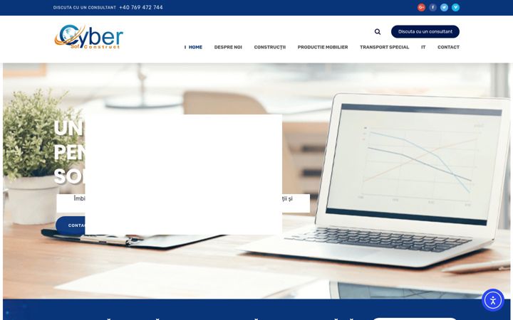 Screenshot of cybersofconstruct.ro