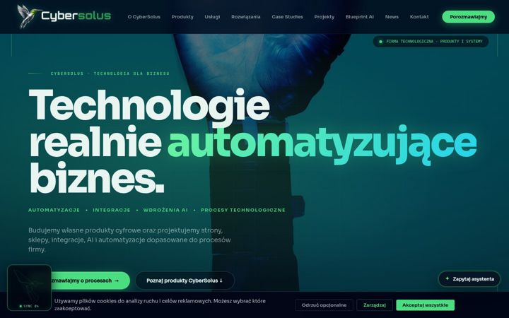 Screenshot of cybersolus.com