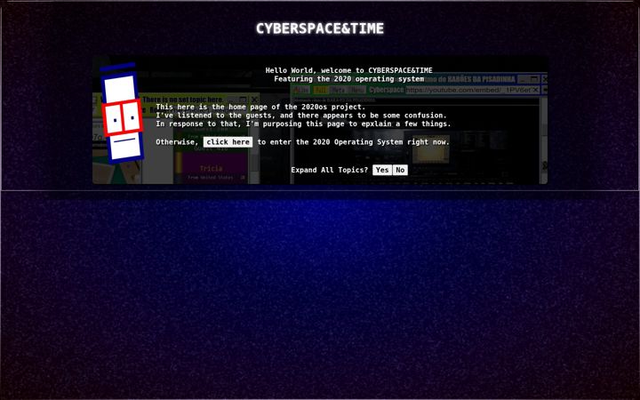 Screenshot of cyberspaceandtime.com