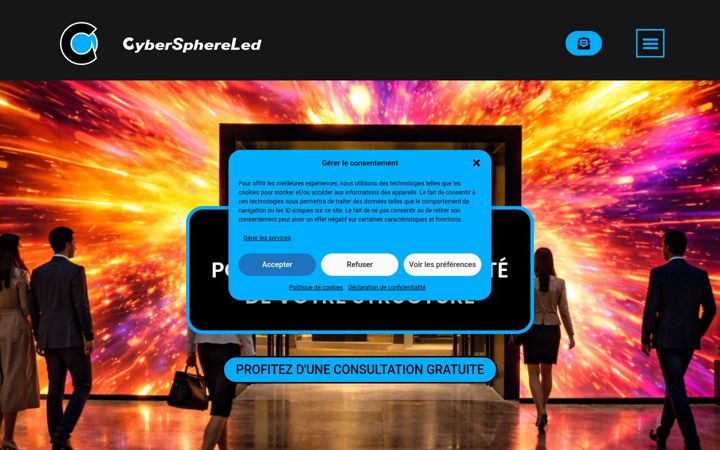 Capture d'écran de cybersphereled.fr