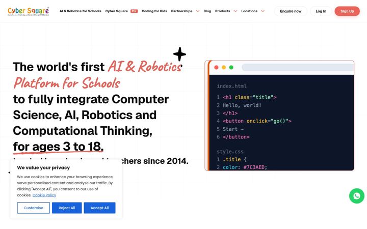 Screenshot of cybersquare.org