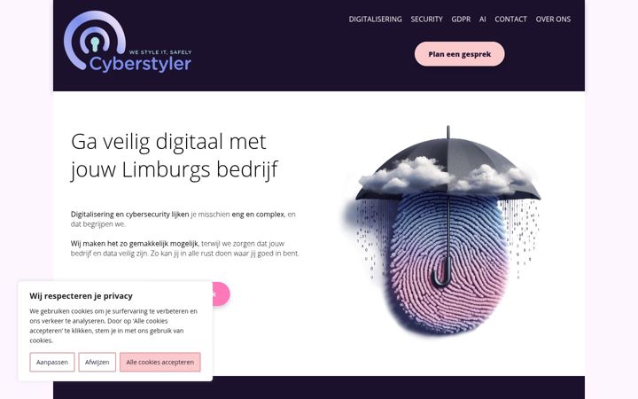 Snímek obrazovky cyberstyler.be