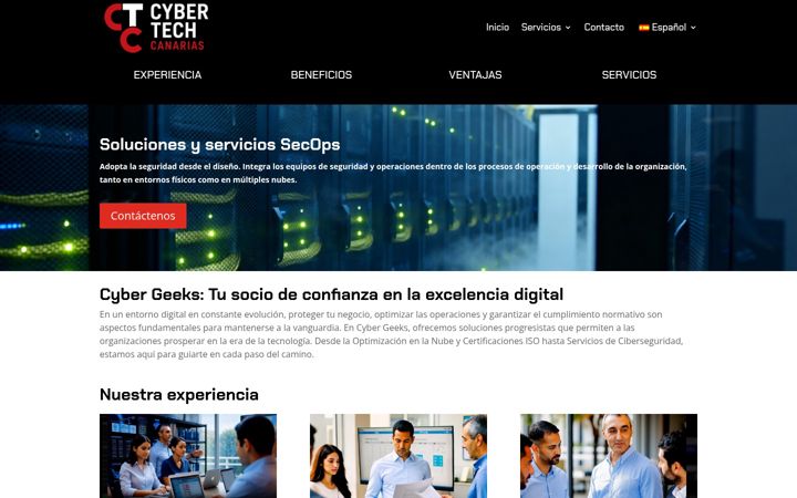 Screenshot of cybertechcanarias.es