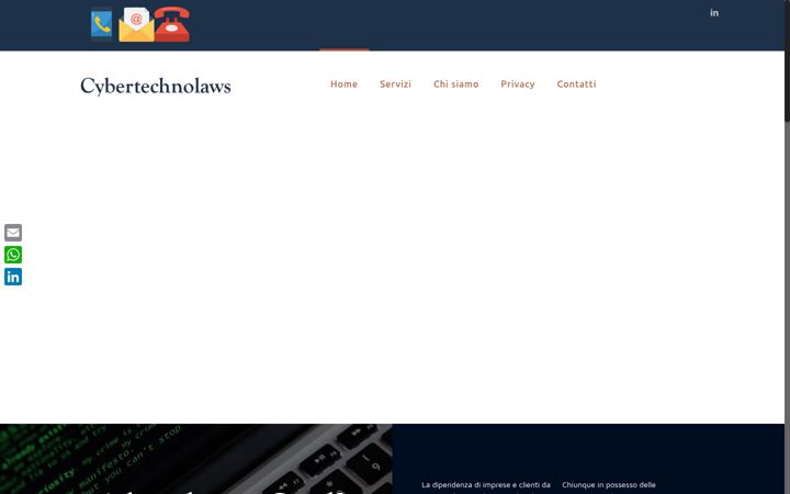 Screenshot of cybertechnolaws.com