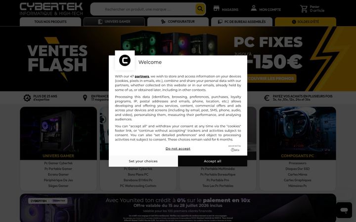 Screenshot του cybertek.fr