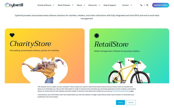 Screenshot of cybertill.co.uk