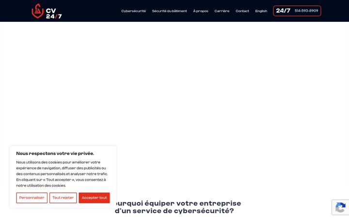 Screenshot of cybervision247.com