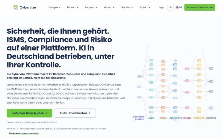 Screenshot of cybervize.de
