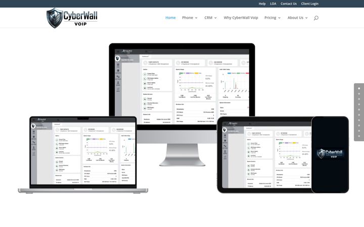 Screenshot of cyberwallvoip.com