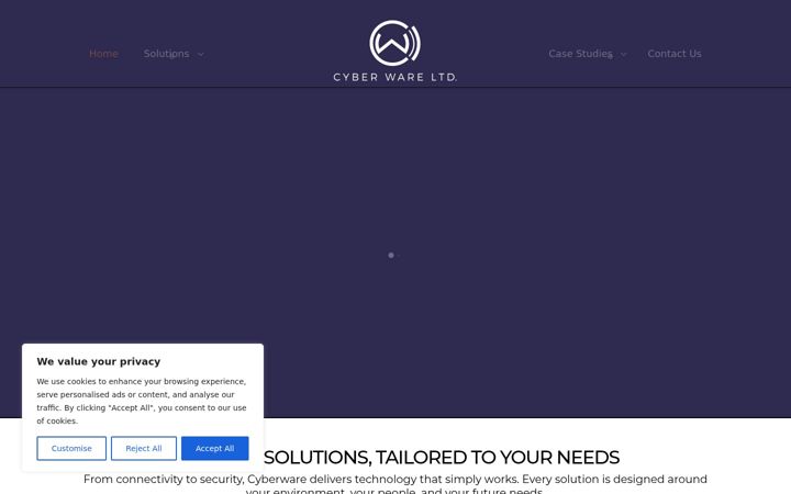 Screenshot of cyberware.co.uk